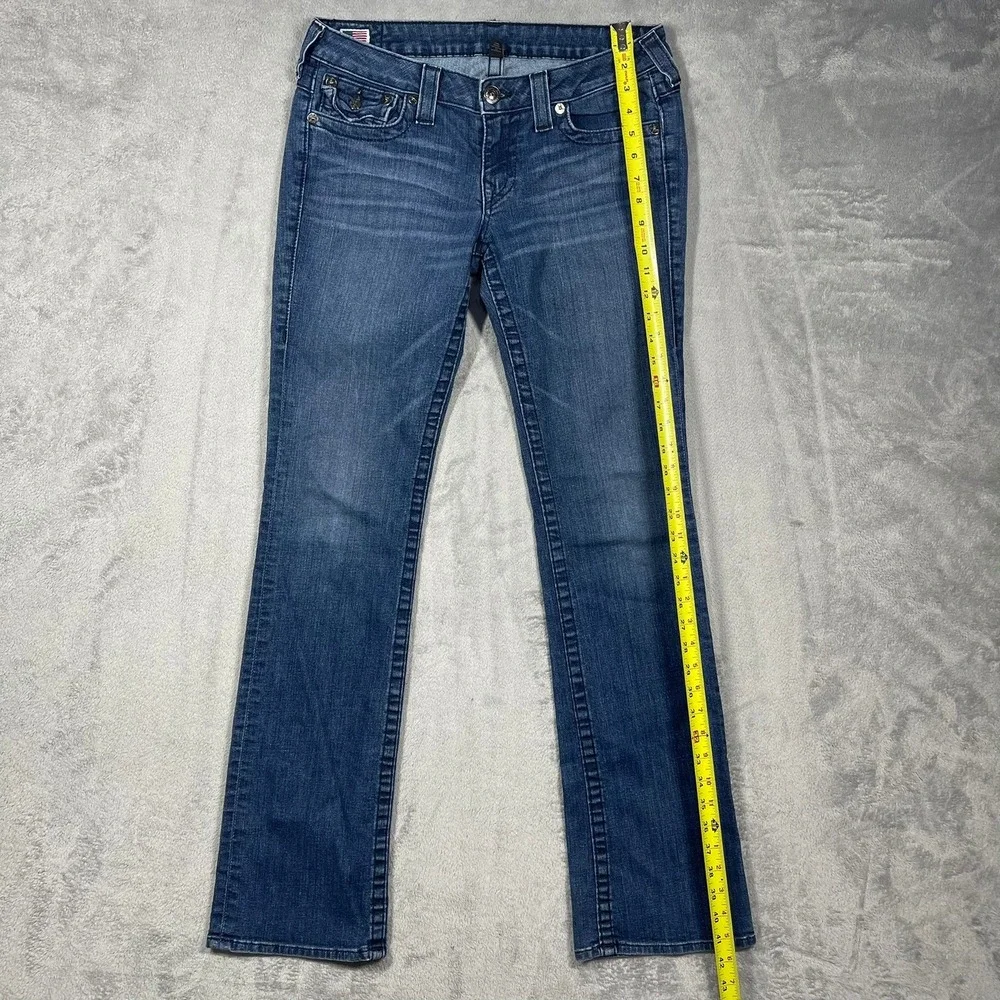 True Religion Jeans Mens 30 Blue Bootcut‎ Low Rise Made in USA Stretch